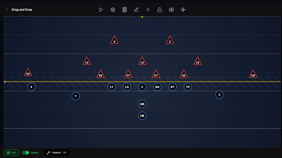 Mid-draw: a receiver route being drawn point-to-point on the canvas.