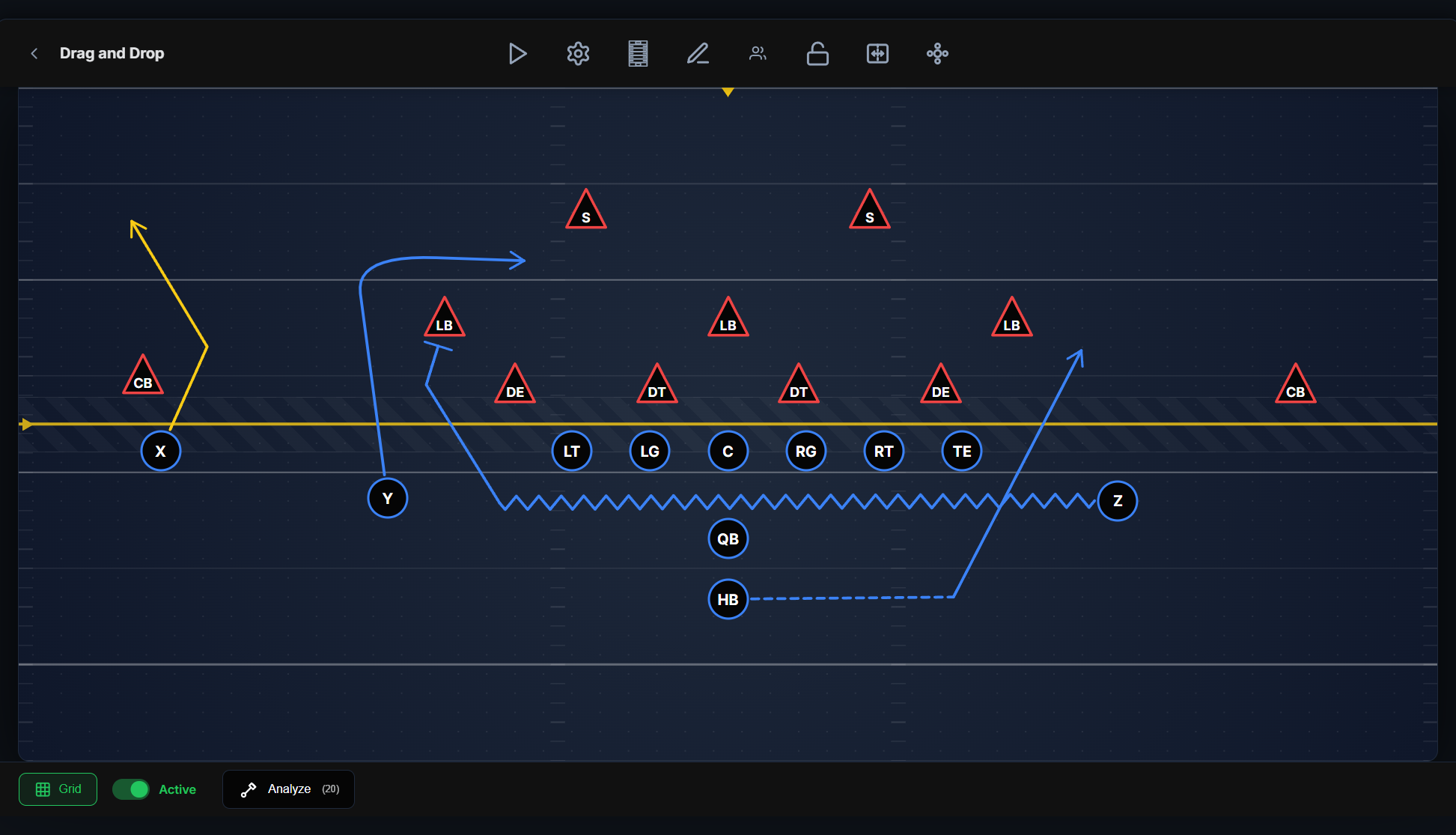 Route styling controls open — straight/zig-zag/dashed and end-cap options visible.